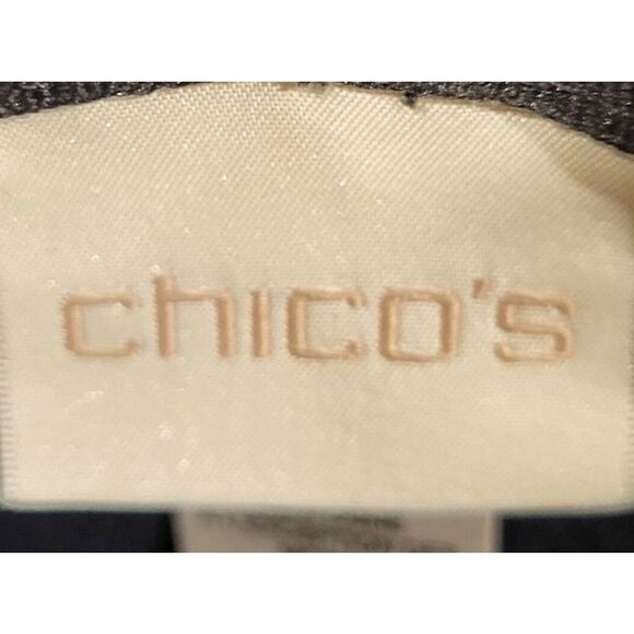 Chico's Woman's Classic Fedora Hat Dark Blue 100% Wool Tan & Gold Trim ~7.5 in - Picture 9 of 11